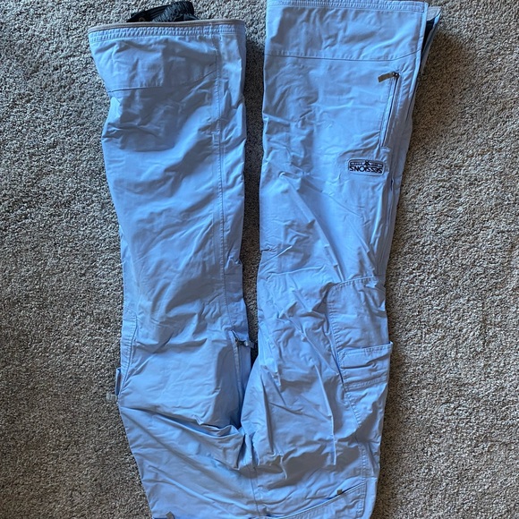 Sessions Ridge Series Light Blue Snow Pants - Picture 5 of 6